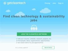 Tablet Screenshot of getcleantech.com
